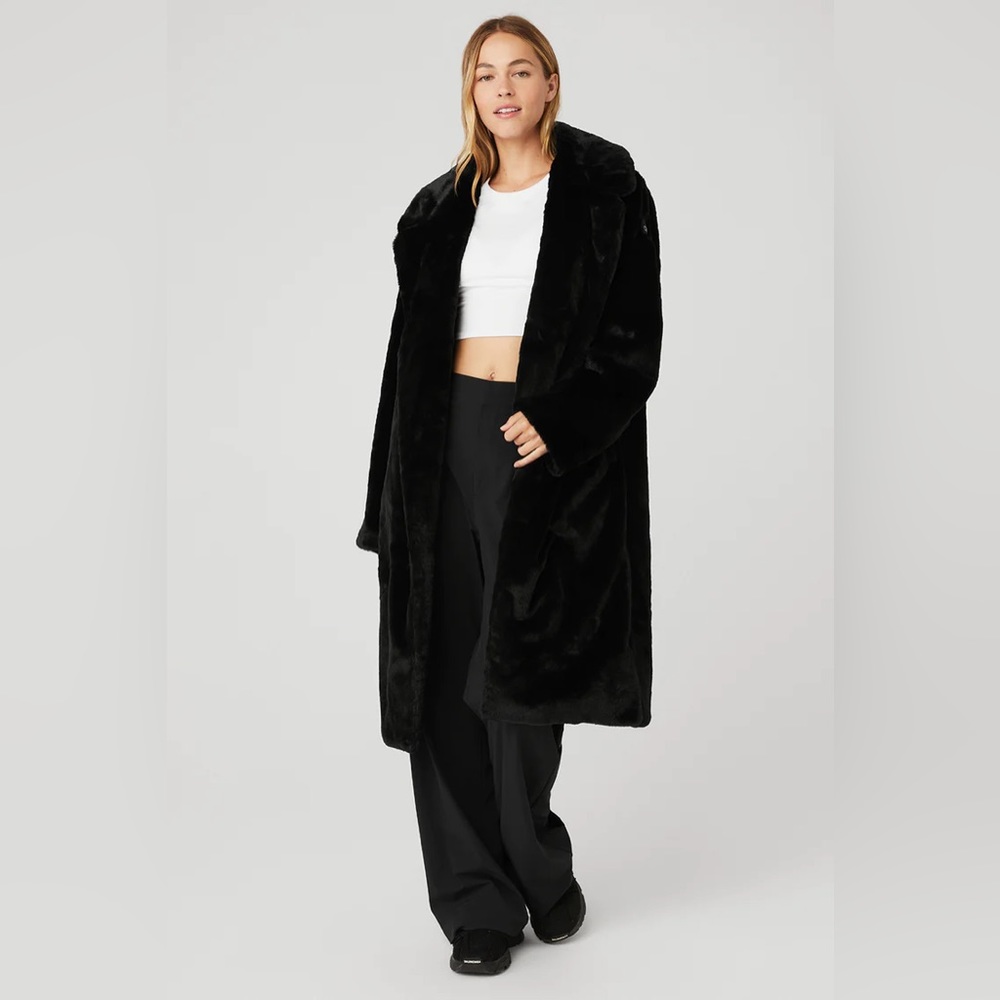 Alo Yoga Faux Fur Trench Coat